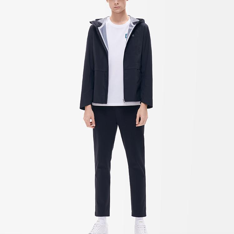 Fila Легкая тканая куртка с капюшоном Мужские куртки Черный F11M217703F-BK