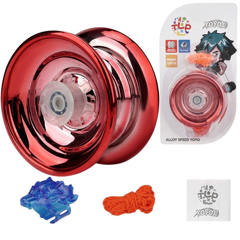 Kids Beginners Interesting Toy High Speed Metal Yoyo Luminous Yoyo Competition Yo-Yo Aluminum Yoyo