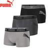 Puma Мужские спортивные хлопковые боксеры-брифы с большим логотипом, 3 шт.