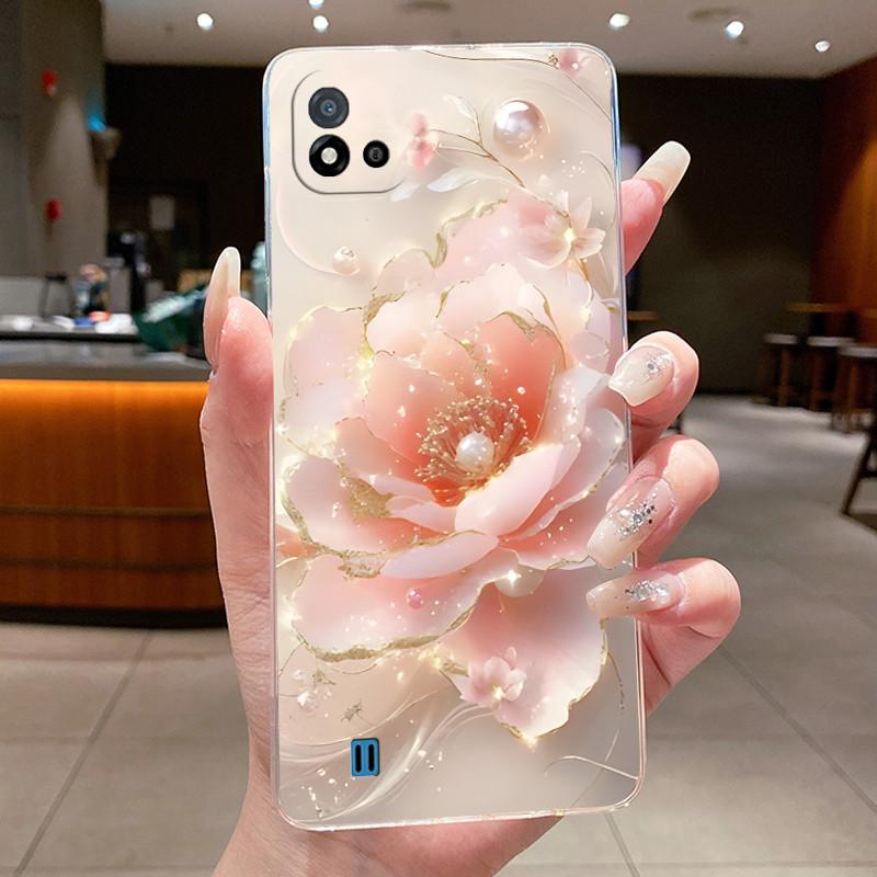 For Realme C20 C20A Case Realme C11 (2021) RMX3231 C11 2020 RMX2185 Phone Cases Flower Butterfly Soft Silicone TPU Jelly Cover
