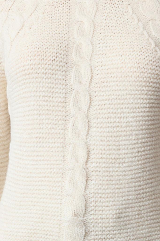 Women's Elegance Style Sweater Emerald Green Soft Textured Hair Braided Seamless Knitwear Sweater