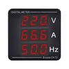 Цифровой измеритель напряжения, вольтметр, амперметр, частотомер, светодиодный дисплей, AC50-500V 1-120A, встроенная установка