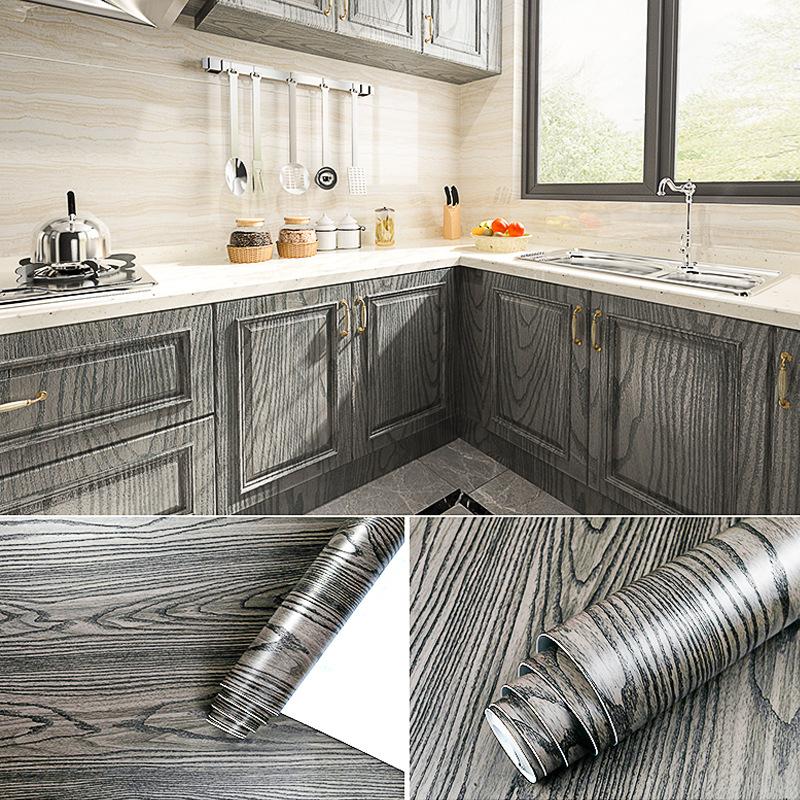 33 Choices Wood Grain Home Decor Films PVC Wood Pattern Waterproof Stickers Self-adhesive Doors Cabinet Modern Furnitures Wall Decoration