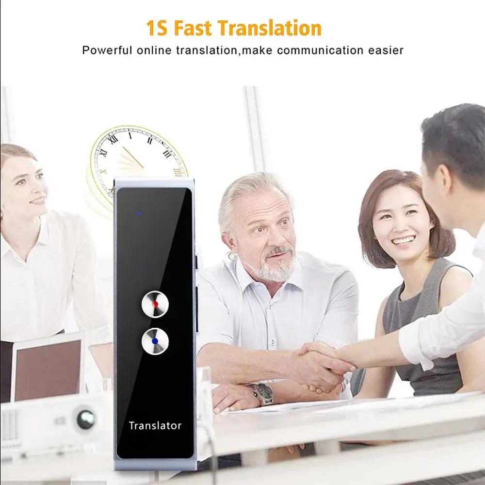New Wireless Voice Translate 40 Languages Multi Smart Instant Translated 2 Way Real Time Voice Translator for Business Travel Study