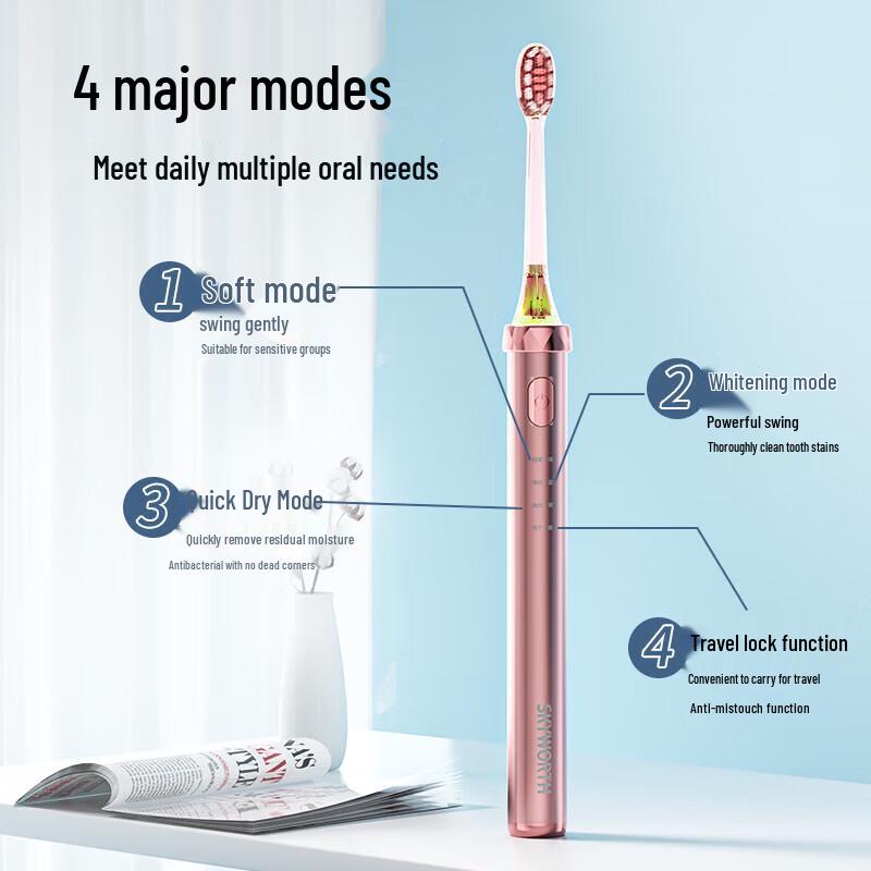 Skyworth Small Ice Lolly Sonic Electric Toothbrush CN plug (adapter included)