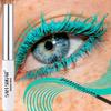 Silk Fiber Mascara Colorful Ultra-Fine Brush Lengthens Eyelashes Waterproof Lasting Fast Dry Green Pink Curling Mascara Makeup