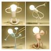 Night Light Creative Shape-Shifting Lighting Adjustable Arm Night Lamp Suction Cup Mini Decorative Lamp for Desk Decor