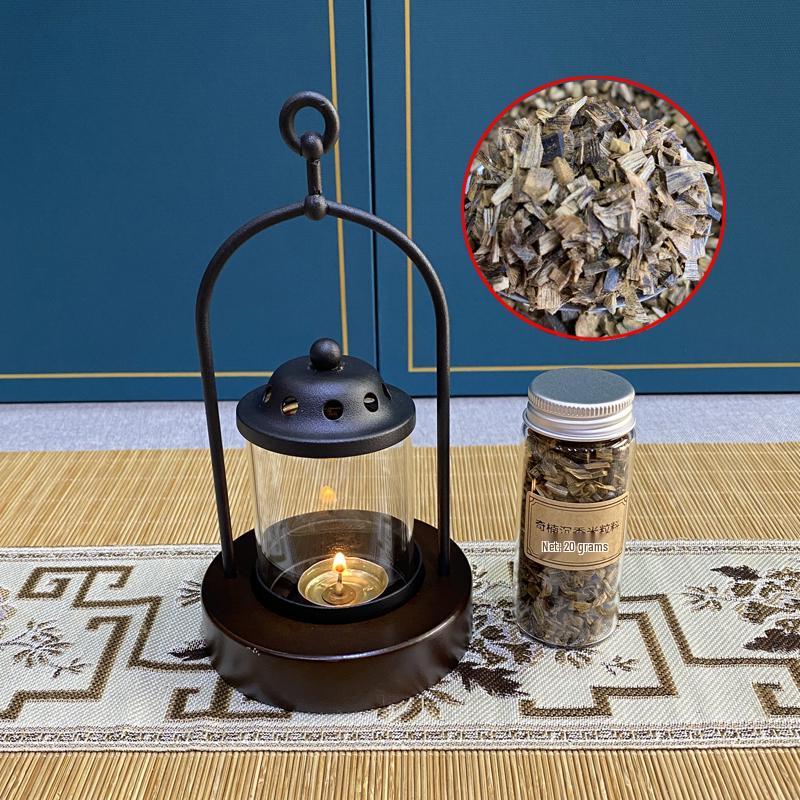 Retro Agarwood Incense Burner & Essential Oil Candle Lamp - Windproof Home Decor