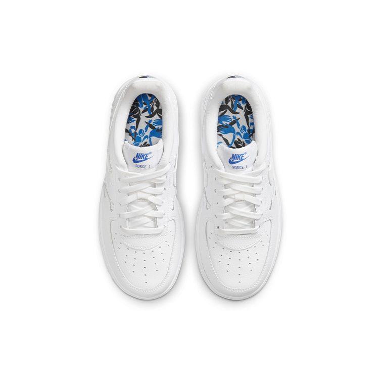 Nike Air Force 1 Force 1 LV8 Ho20 Низкие Детские Скейтбордические Кроссовки Белый Синий Дети Возраст 3 7 Лет CT3956-100