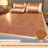 2026 Cool Ice Silk Rattan Summer Mat - Free Shipping, Foldable Straw Bed Mat for Student Dorms