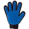 Grooming Glove - Pet Care - 5 Fingers - Silicone - Blue - Pleasant Massage
