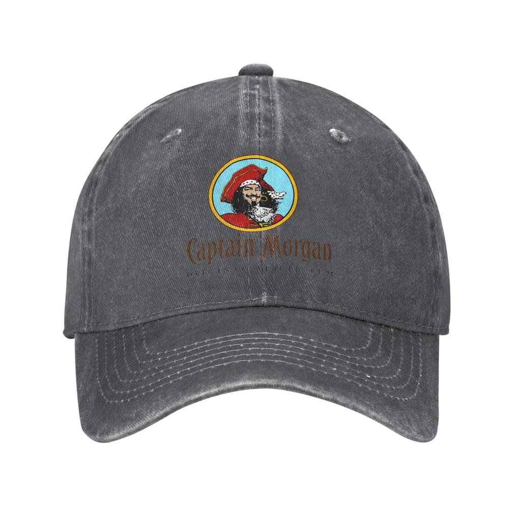 Captain Morgan Denim Cap Casual Baseball Caps Adjustable Hat Summer Unisex Baseball Hats