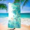 Colorful Art Beach Towel - Super Absorbent Quick Dry Microfiber Bath Blanket, Gold Glitter Design for Picnic Seaside & Camping