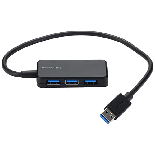 Elecom USB3.0 Хаб 4 Порта с Питанием от Шины для Планшетов Черный U3H-A411BBK