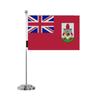 Drapeau De Bureau - Bermudes - 14 X 21 Cm - Polyester - Impression Recto/verso - Acier Inoxydable