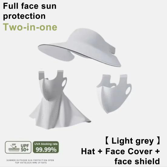 Женская шляпа с защитой лица, солнцезащитная дышащая однотонная шляпа от солнца
