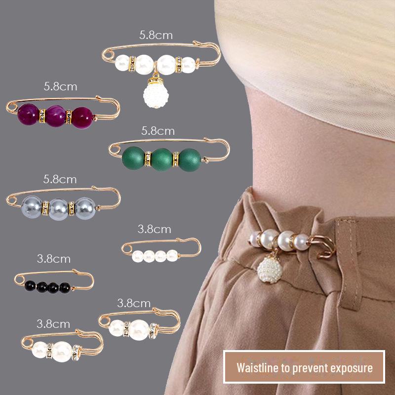Аксессуар для талии: Регулируемая брошь для женских брюк, предотвращающая обнажение