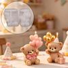 1 шт. Триумфальный DIY Воздушный шар Подарок Медведь Ароматическая свеча Капельная клеевая форма Любовь Воздушный шар Медведь Декоративная силиконовая форма