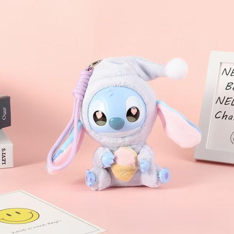 Disney 1 шт. Плюшевая игрушка Стич из слепой коробки Эмалированная кукла Брелок для рюкзака Детская фигурка Украшение