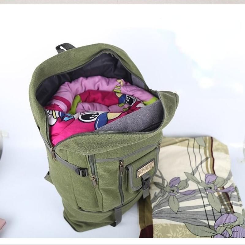 Мужской рюкзак, сверхвместительный холщовый рюкзак, мужской расширяемый износостойкий альпинистский рюкзак, большой рюкзак, дорожная сумка