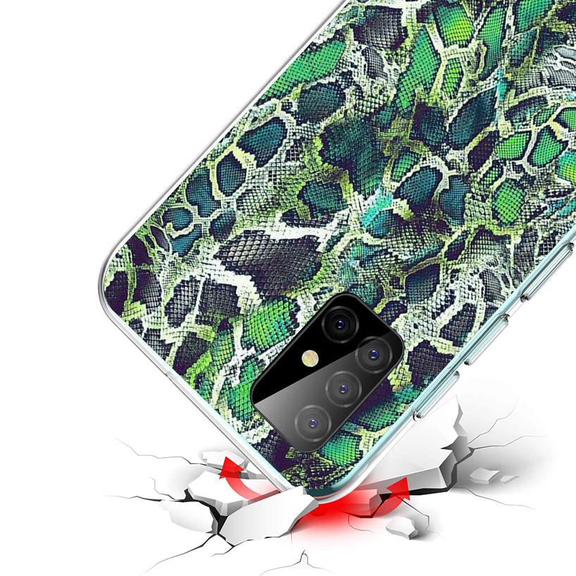 Чехол для телефона с рисунком под розовую змеиную кожу Для Samsung Galaxy A12 A22 A32 A52 A72 A02S Чехол для телефона Note 20 Ultra 10 S10 Pl