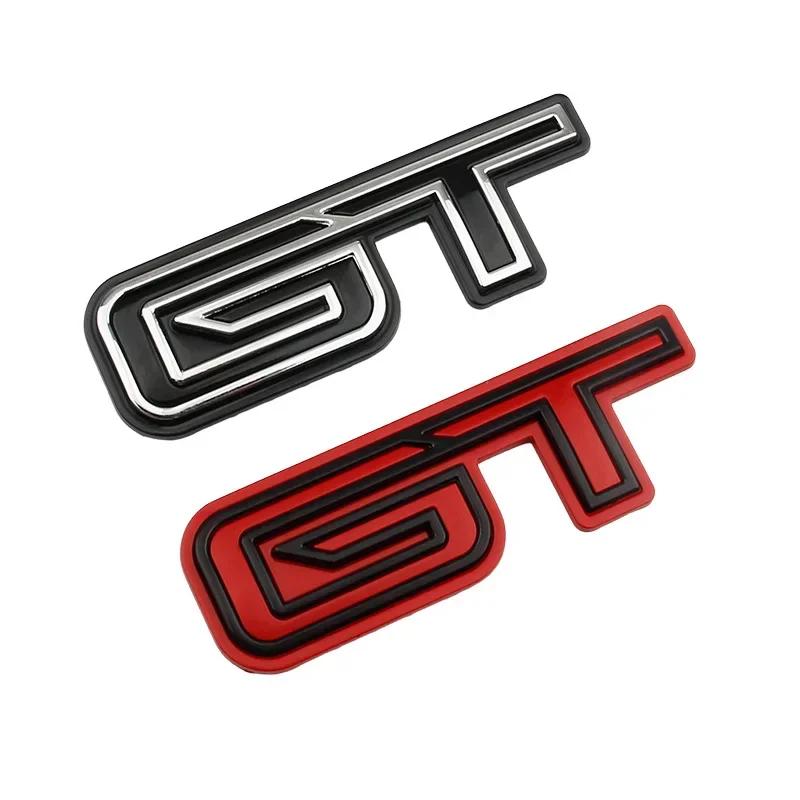 pbhsg2 For Ford Mustang Mach-E 3D GT Logo Sticker Door Trunk GT Zinc Alloy Creative Emblem Badge Stickers Car Decoration Accessories