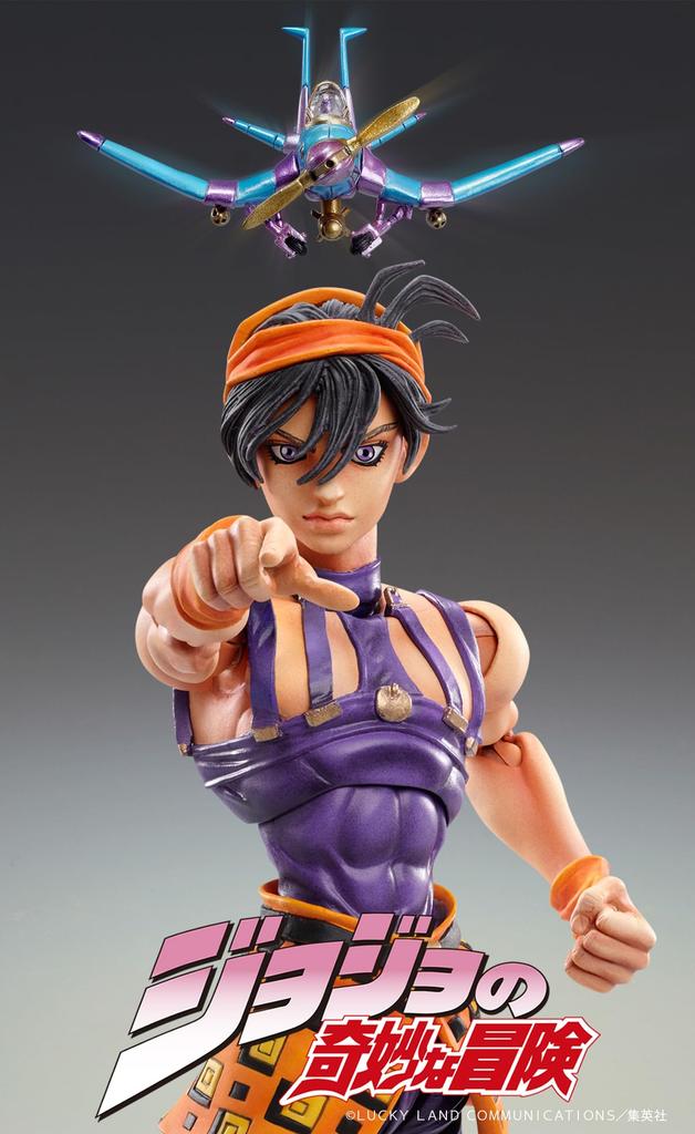 Medicos Entertainment Super Action Statue Ghirga from Bizarre Adventure Part Approximately 140mm PVC ABS Nylon Painted Movable Figure "Narancia & As"