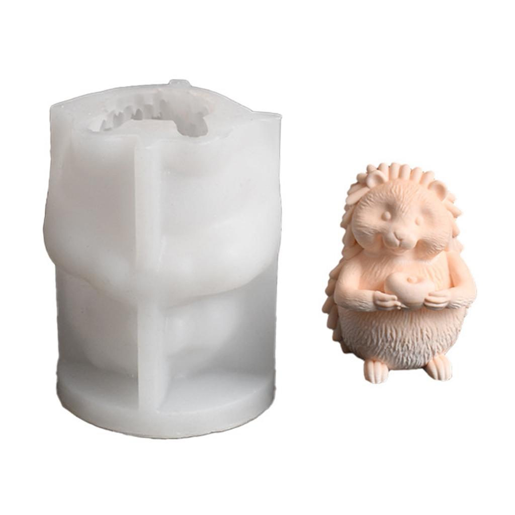 DIY Home Decor And Creative Crafts Mols Portable Silicone Mold For Crafting Detailed Hedgehog Candles Display And Gifts