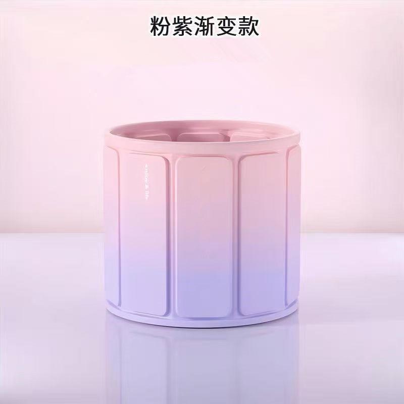 Household portable installation-free bath bucket Large multi-layer thickened padded thermal insulation folding bath bucket