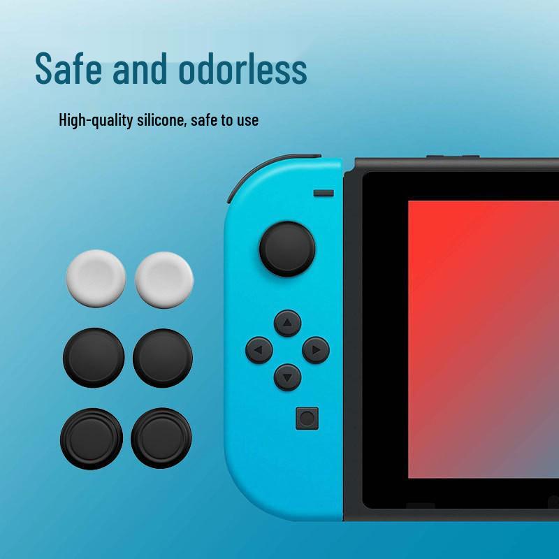 AMOGMO Штабелируемые колпачки для джойстиков для Switch/Lite/NS/OLED - Набор из 6 штук Повышающие колпачки