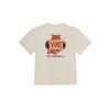 Vans Back Illustration Raccoon Print Round Neck Short Sleeve T-Shirt Unisex Tops Oatmeal VN0009332N1