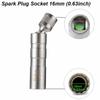 Spark Plug Socket Wrench Adapter 14mm16mm Install Replace Kit Universal Joint W/ Magnetic Flexible Socket 3/8" Drive Repair Tool