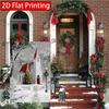 2D Flat - 2D Flat - 2D Flat, 1pc Snowy Winter Scene with Prominent Red Barn (15) 2D Flat Printing, Double-Sided Garden Flag, Family Courtyard Lawn Dec