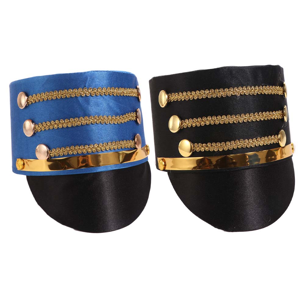 Hat-nutcrackers Marching Band Hat Cosplay Show Soldier Top Cap Drum Major Master Hats Halloween