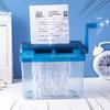Ручной измельчитель бумаги Портативный большой емкости Прозрачный видимый противоскользящий мини-ручной инструмент для измельчения бумаги формата А4 Товары для домашнего офиса