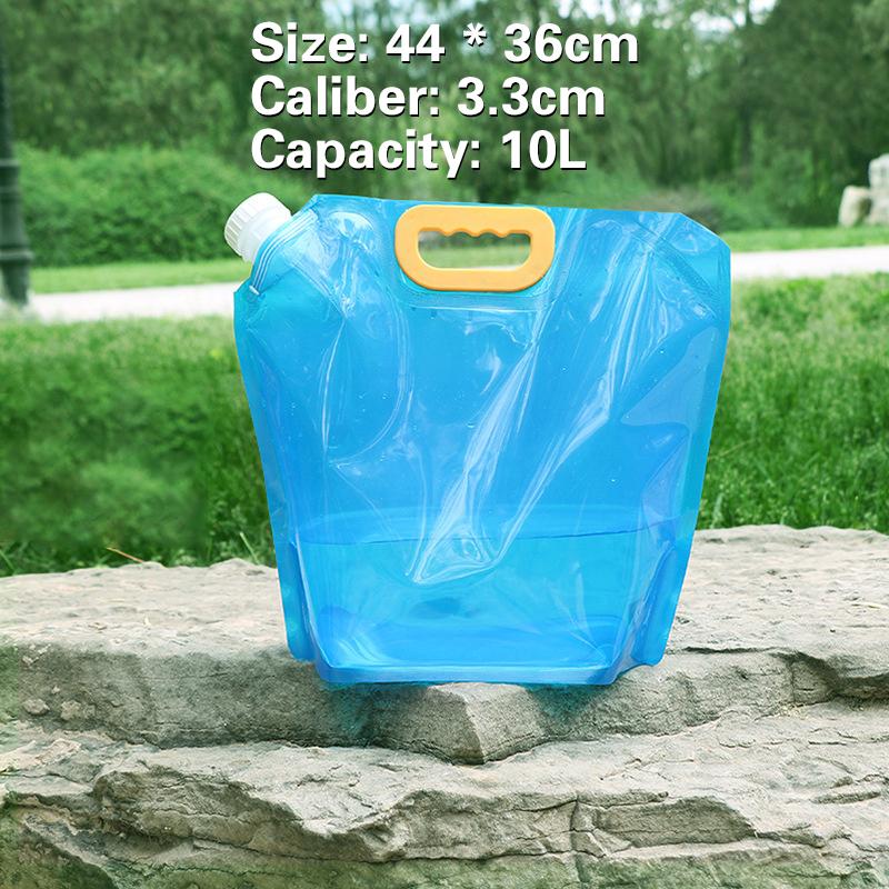 5/10 л Портативный мешок для воды Складное ведро Контейнер для воды Канистра Бутылка Чехол Открытый Путешествия Кемпинг С ручкой Принадлежности для кемпинга