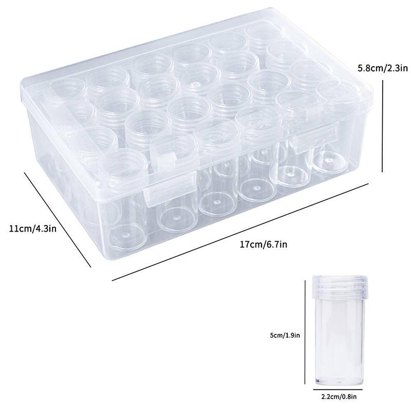 24 сетки пластиковый ящик для хранения для DIY алмазной живописи аксессуары для поделок свободные бусины части для хранения бусины классифицированное хранение