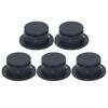 5 шт. Заглушка для лиша для серфинга, сменная круглая заглушка для чашки для доски для серфинга, лонгборда, черная