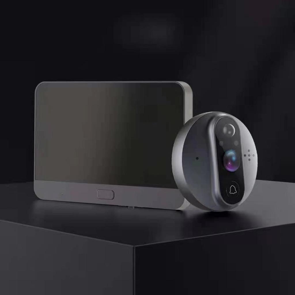 Умный дверной звонок 720P видео Wi-Fi камера-глазок Viwer умный дверной звонок набор мониторинга видео ночного видения EyeAA