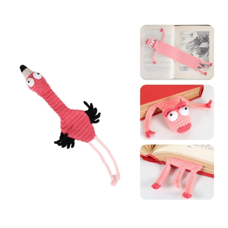 Вязаные крючком закладки Мультяшные животные Закладки Держатель для книжных страниц Разделитель для книжных страниц Подарок учителю и читателю