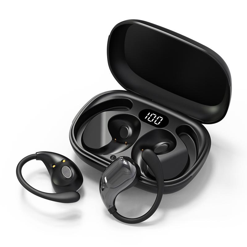 Bluetooth 5.4 Наушники с ушным крючком TWS Беспроводные наушники Hi-Fi Стерео Водонепроницаемые гарнитуры Светодиодный дисплей Длительное время работы в режиме ожидания Сенсорные наушники