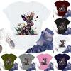 Women's Casual Fashion Street Slim Short Sleeve Easter Printed T-Shirt Top