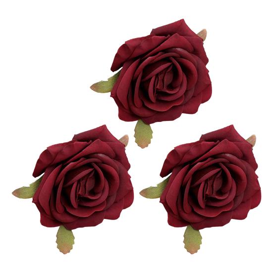 3 шт. Минималистская имитация головки розы, декоративная красивая, увеличивающая жизненную силу, имитация цветка AVE