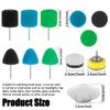 20Pcs Detailing Sponge Polishing Buffing Pads For Car Use On Dremel Rotary Drill Tools Wear-Resistant Sponge Wool Polisher Pads