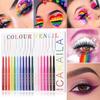 18 Color Eyeliner Pencil Color Lasting Waterproof Makeup Eyeliner Gel Pen Set