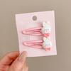 2Pcs/set Candy Color Hairpin Fine Flash Duckbill Clip Fashion Rabbit Hair Clip  Women