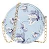 Women Girls Floral Print Round Sling Bag