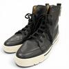 Excellent HERMES High cut sneakers black leather mens 41.5 182355ZH Used