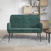 351416 vidaXL Dark Green Bench 108x79x79 Cm Velvet