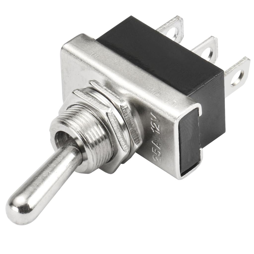 Heschen Металлический тумблер Flick Flip 12V 25A ON/ON 2 позиции 3 штырька для приборной панели автомобиля